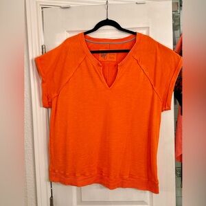 Pilcro- Anthropologie Orange Top XL